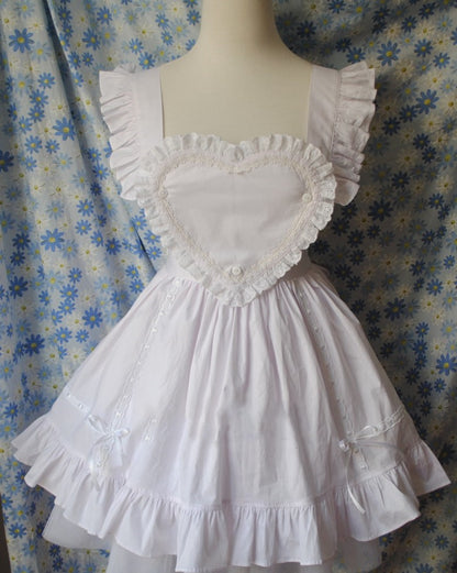 Dress Japanese Strap Dress Maid Apron Lolita | Magic Stories