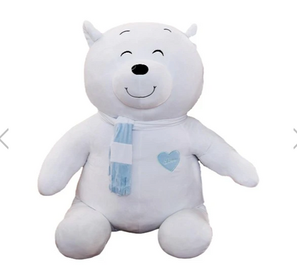 Polar Bear Plush Toy Doll Lying Bear | Magic Stories
