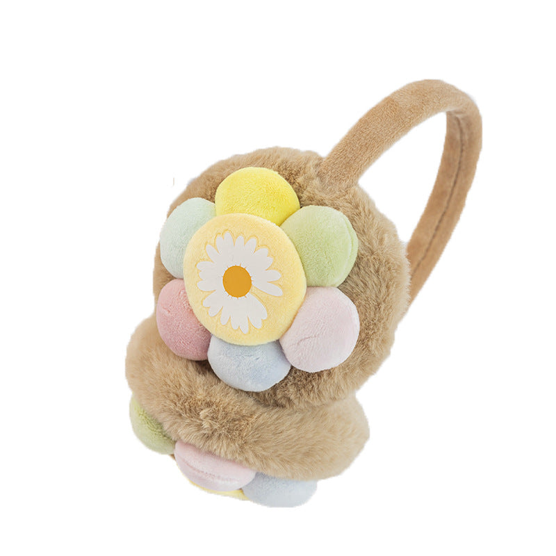 New Children's Plush Earmuffs Cute Sunflower | Magic Stories