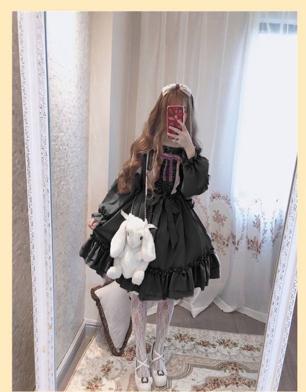 Lolita Skirt Soft Girl Lolita Dress — back view