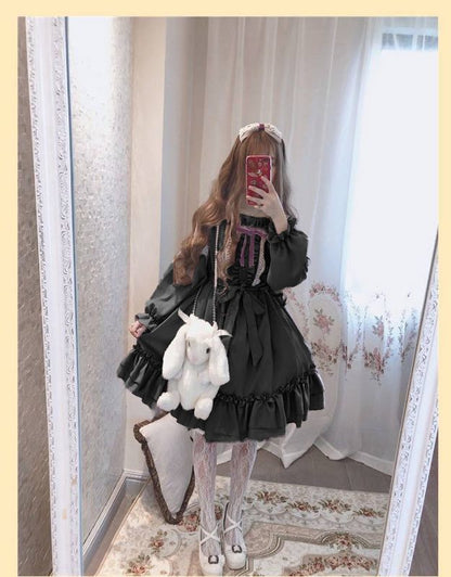 Lolita Skirt Soft Girl Lolita Dress — back view