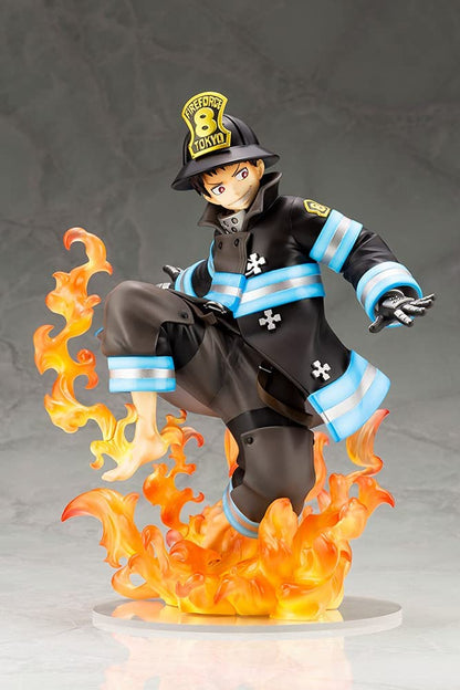 Fire Force Figure 3-Pack — Arthur Boyle, Shinra Kusakabe & Iris — back view
