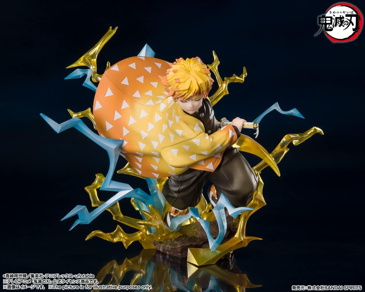 Demon Slayer Zenitsu Collector Set — Figuarts Zero Figure + DX Nichirin Blade Replica