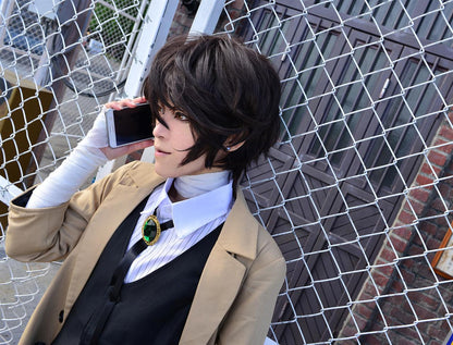 Hairy messy volume cosplay wig — back view