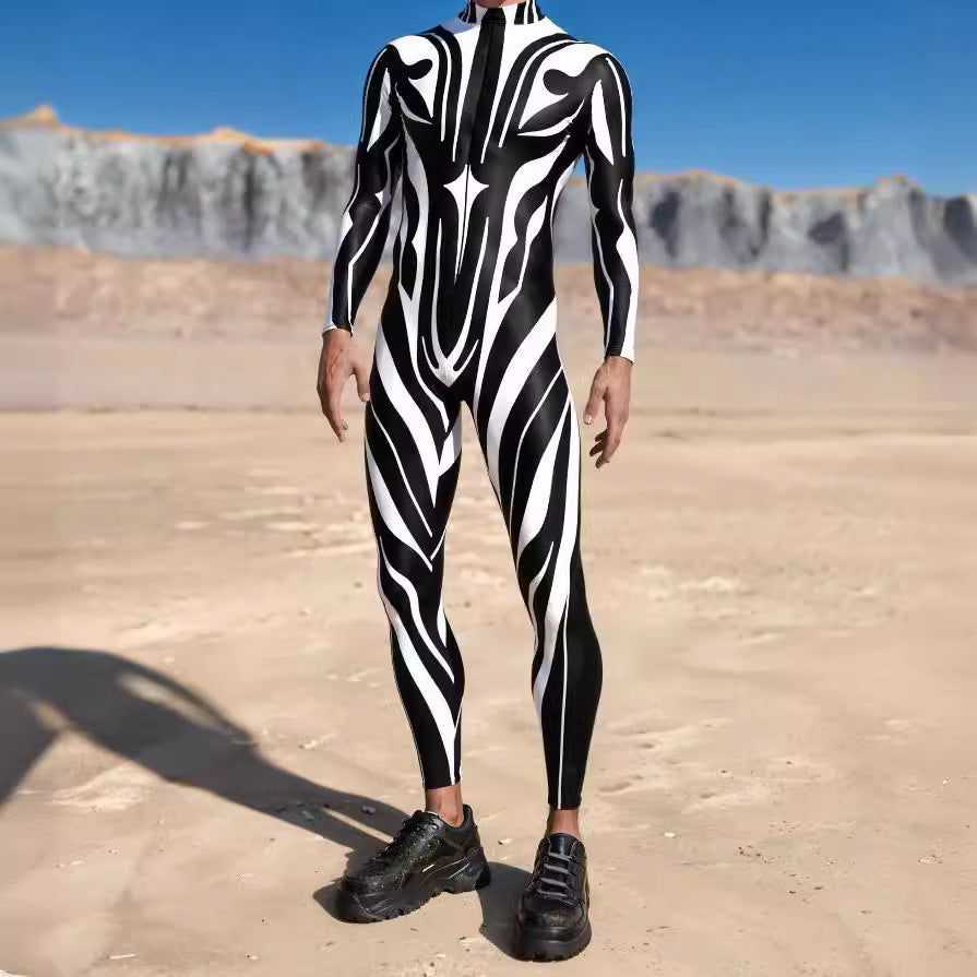 Halloween Tights 3D Digital Printing Cosplay One-piece Play Costume