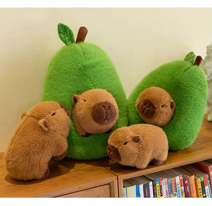 Plush Toy Avocado Capybara Pillow | Magic Stories
