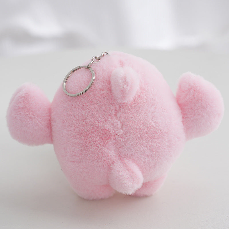 Shark Plush Toy Pendant Keychain Clothing Accessories — back view