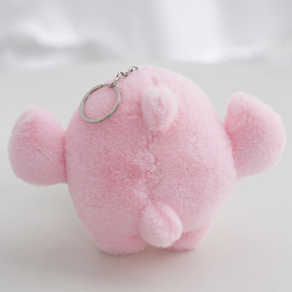 Shark Plush Toy Pendant Keychain Clothing Accessories — back view