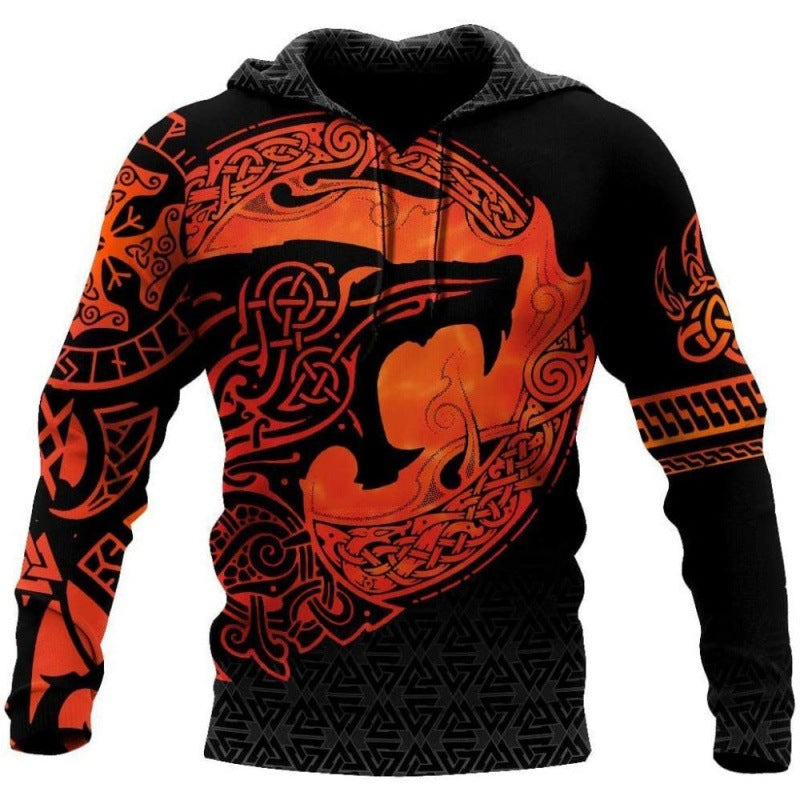 Viking Tattoo Anime Game Sweater — in use