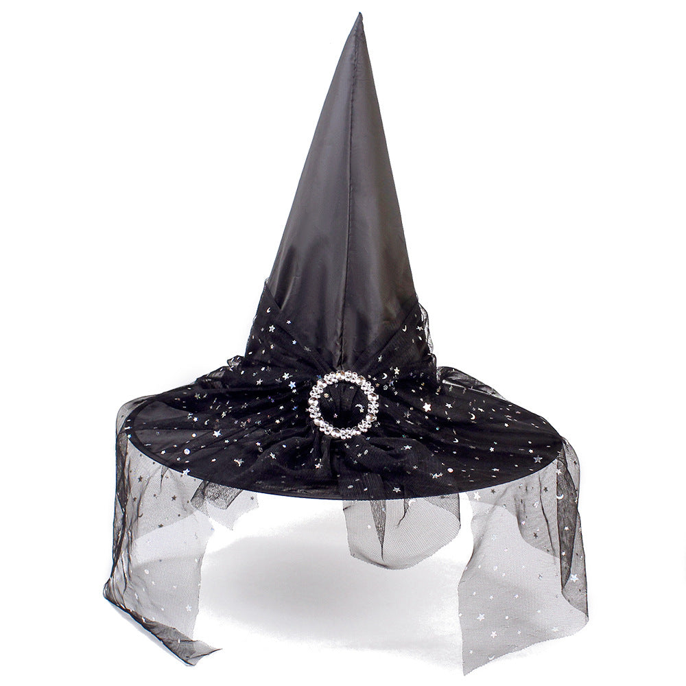 Props Witch Hat Children Cosplay — back view