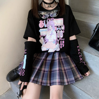 Ladies T Shirt Streetwear Top Style Gothic | Magic Stories