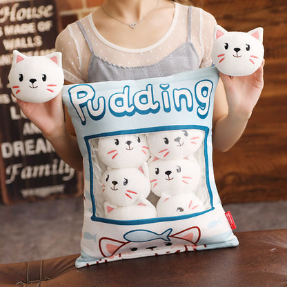 Plush pillow toy — side view