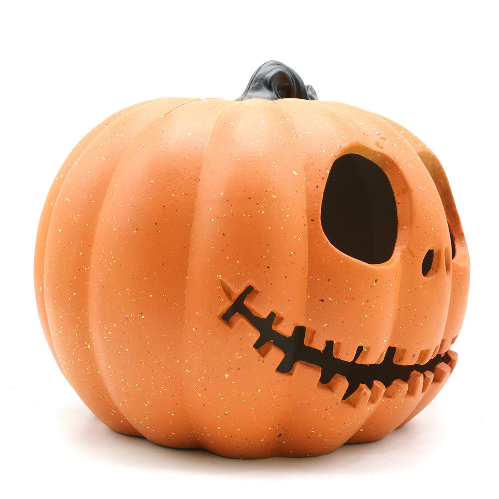 Halloween Pumpkin Lantern — back view