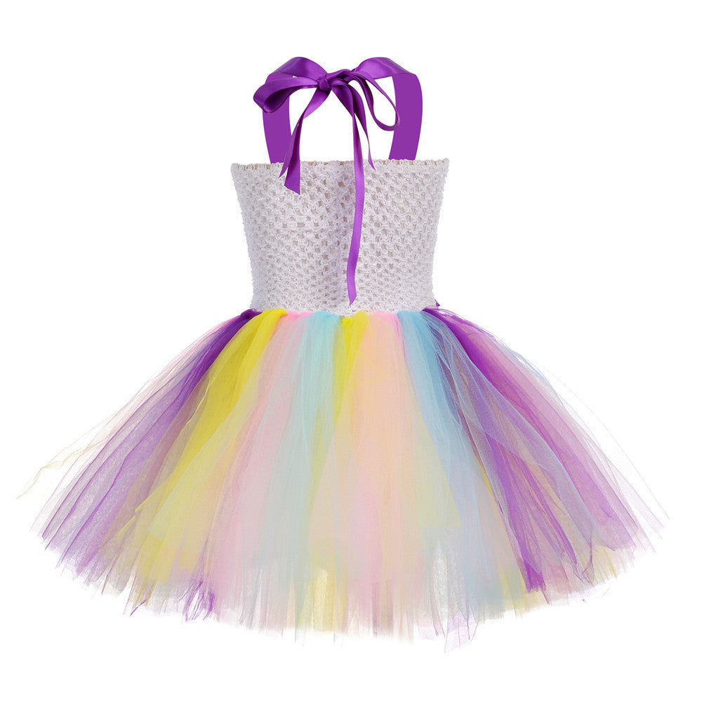 Angel Wings Dress Princess Performance Costume — in use