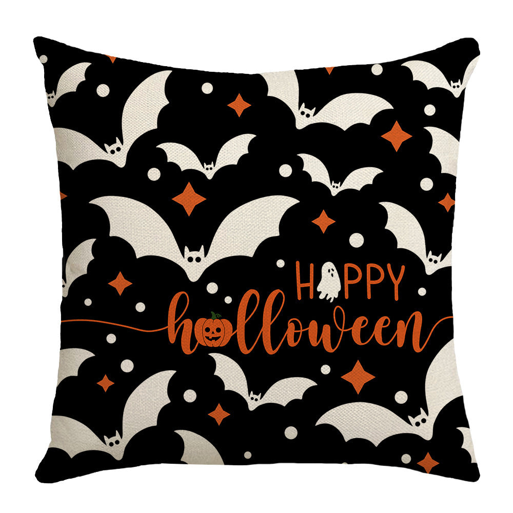 Halloween Printed Pillowcase — in use