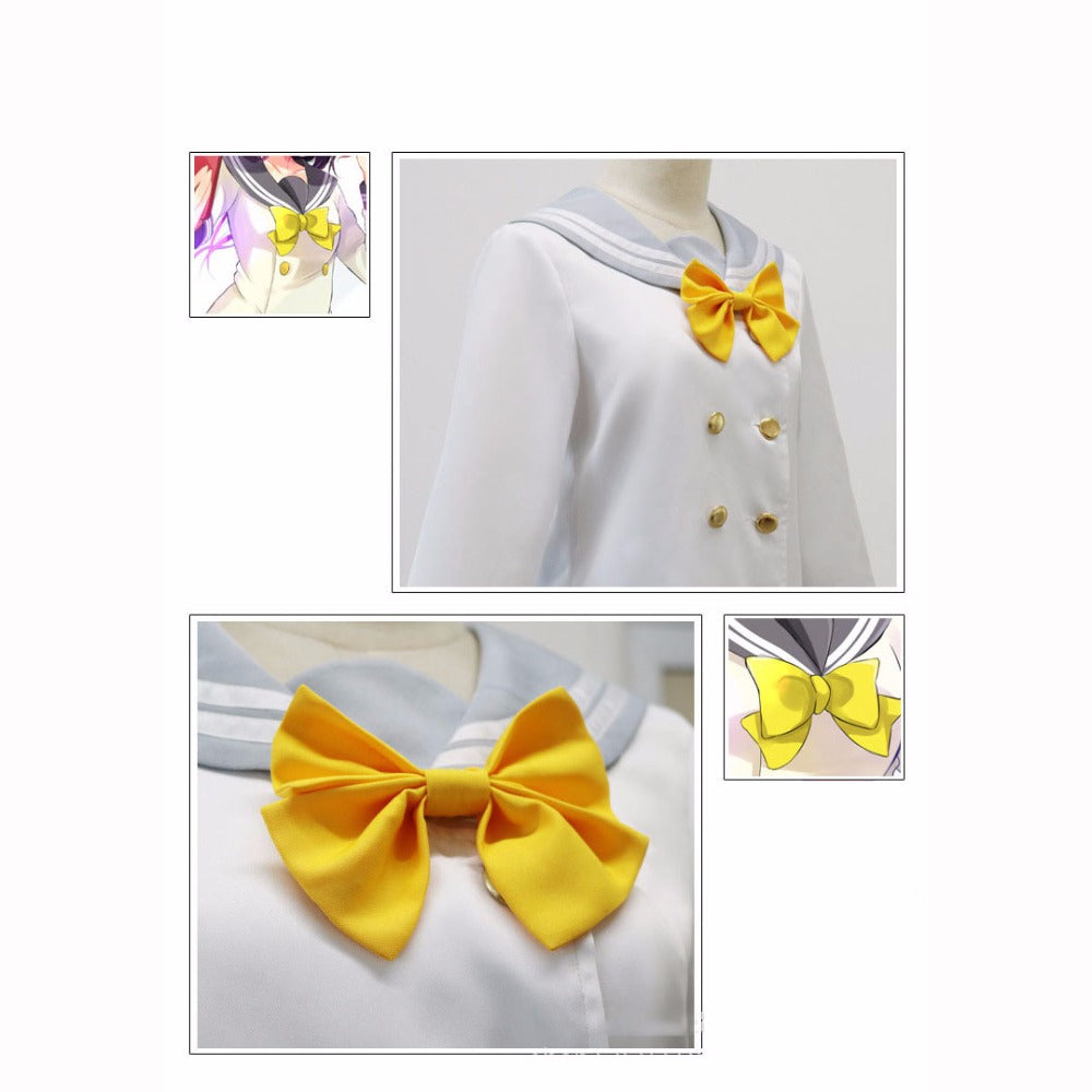 Winter sailor suit cosplay costume — side view