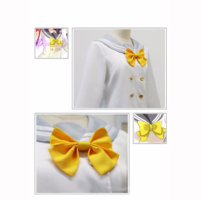 Winter sailor suit cosplay costume — side view