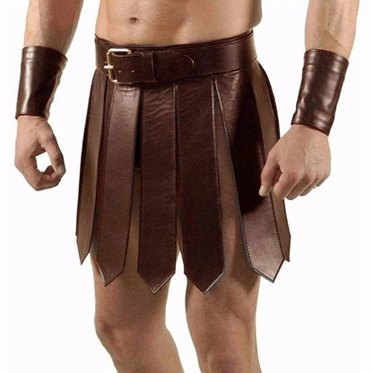 Men's Medieval Roman Skirt Samurai Cosplay Costume — side view