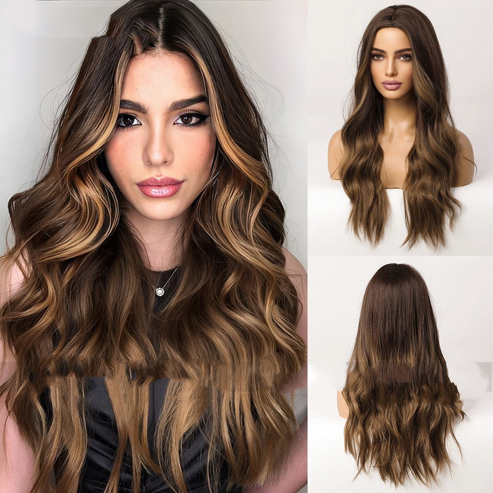 Medium Gradient Brown Highlight Wig - Magic Stories