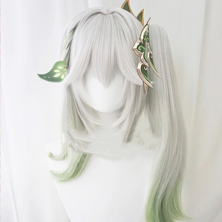 Grass God Nasida Gradient Single Ponytail Cosplay Wig