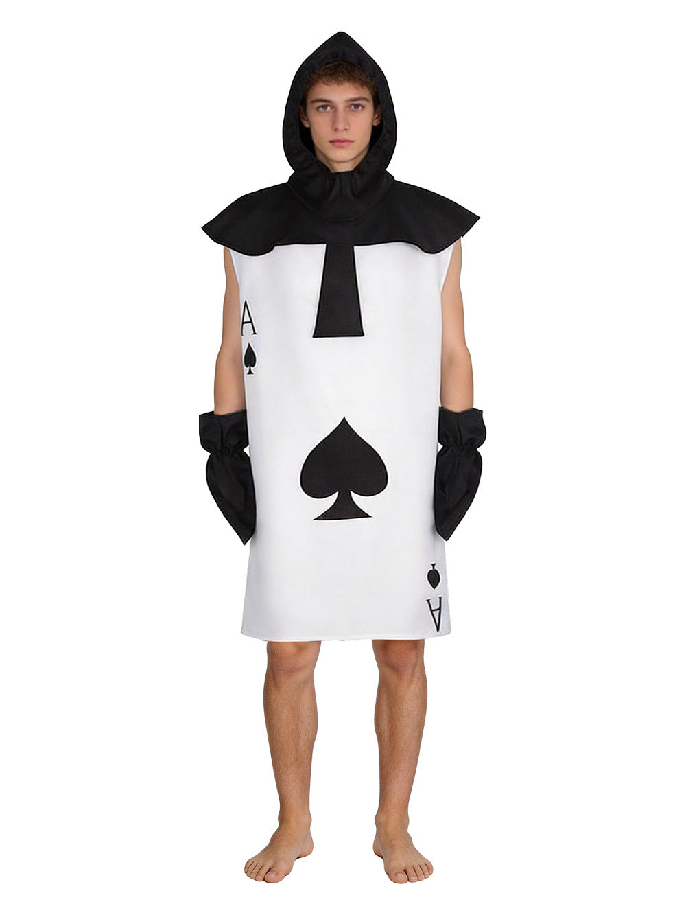 Alice In Wonderland Cosplay Costume, Playing Card Warrior, Club And Spade Cosplay, Fun Character Outfit