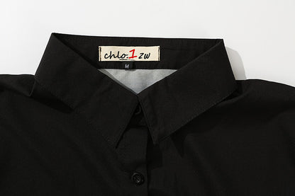 Harajuku style flame short sleeve shirt | Magic Stories