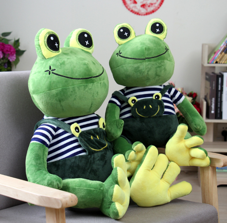 Teddy Frog Soft Stuffed Plush Toy — back view