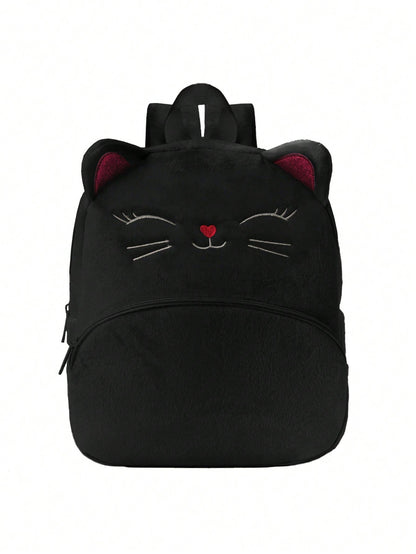 Cartoon Animal Plush Children's Backpack — side view