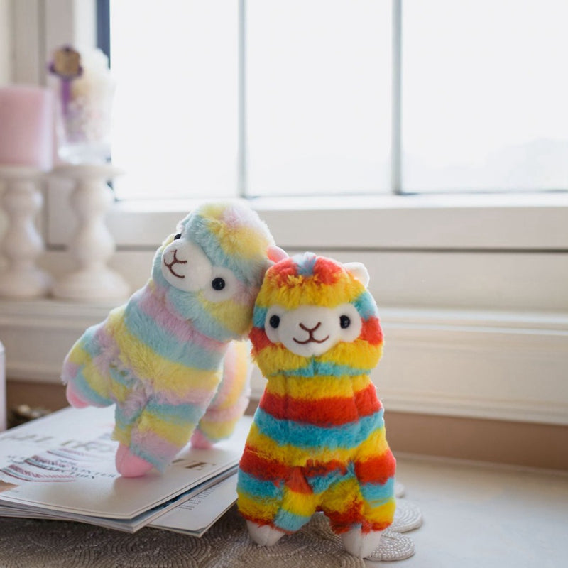 Rainbow Alpaca Doll Plush Toy | Magic Stories
