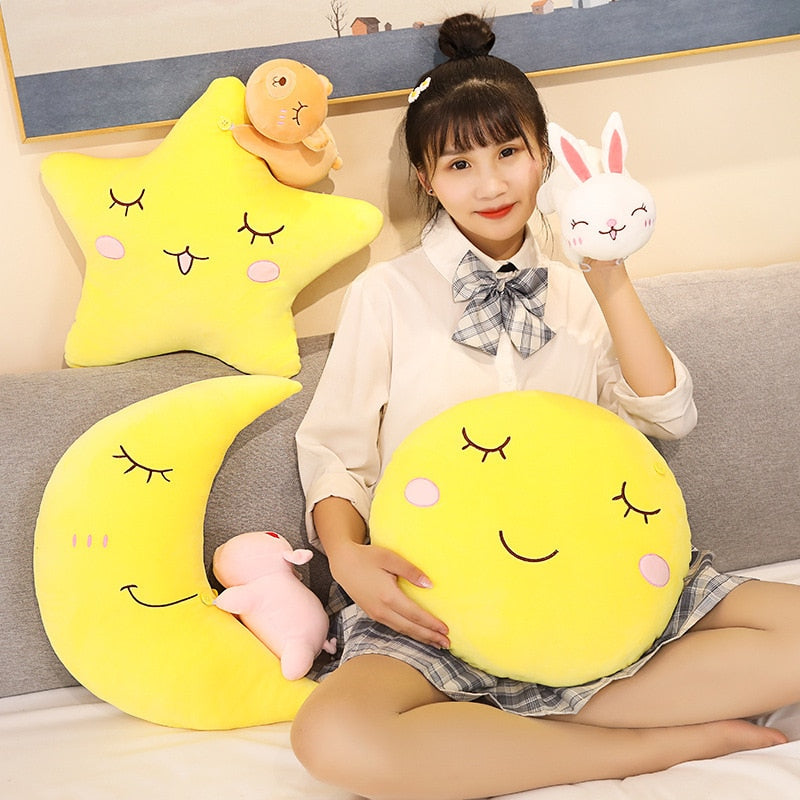 Moon Star Pillow Cute Super Cute Plush Toy | Magic Stories