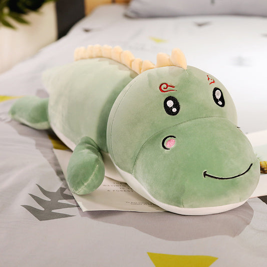 Dinosaur plush toy — Designs 1 & 2 in Blue, Green or Pink, 50–120 cm