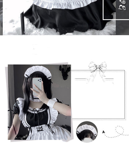 Soft Girl Japanese Lolita Maid Maid Costume Cosplay — scale reference