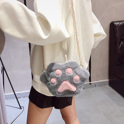 Plush bear paw cat claw shoulder messenger | Magic Stories