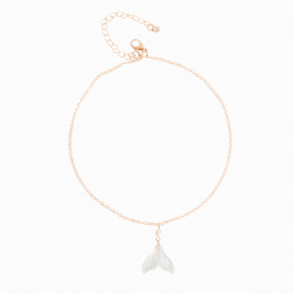 Mermaid Tail Pearl Tail Simple Necklace