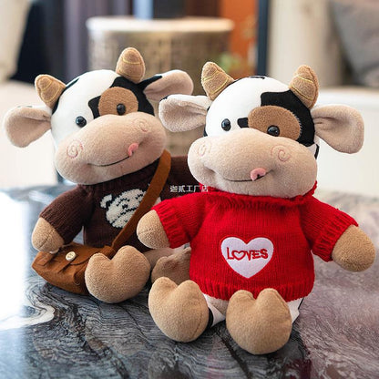 Cute Cow Doll Plush Toys Mascot — detail