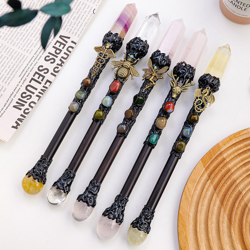 Natural Crystal Magic Wand Halloween | Magic Stories