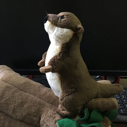 Mascot otter plush toy — side view