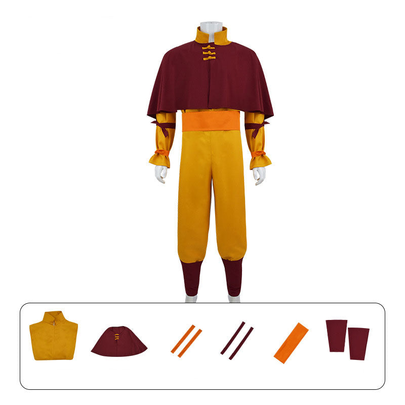 Avatar The Last Airbender 2024 TV Aang Fullset Cosplay Costume - Magic Stories