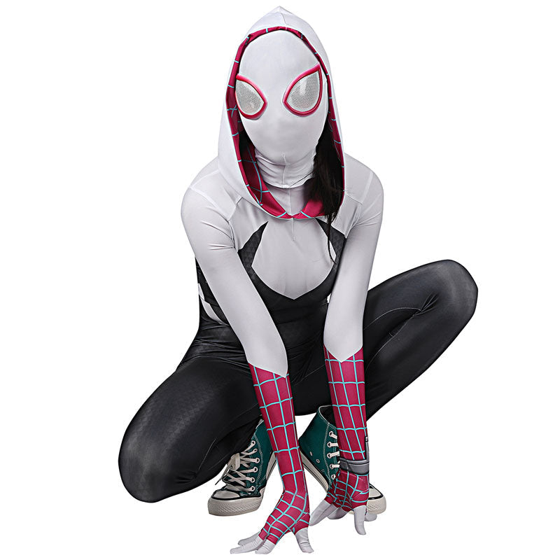 Spider-Woman Gwen Stacy Jumpsuit Cosplay Costume — detail