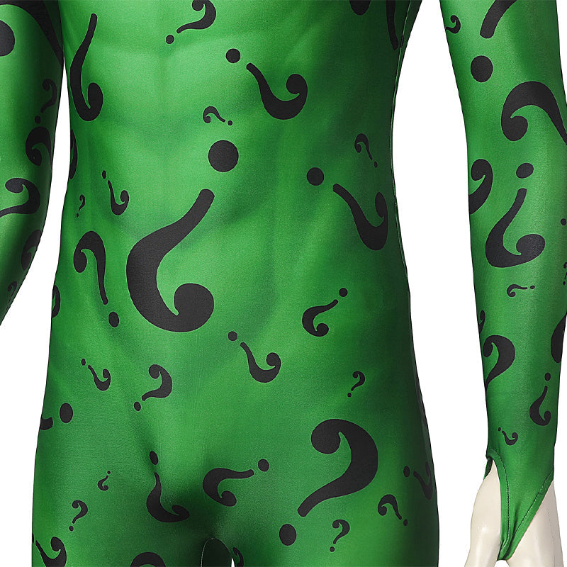 Batman Forever The Riddler Jumpsuit Cosplay Costume — in use