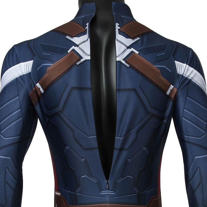 Captain America Winter Soldier Steve Rogers Cosplay Costume — scale reference