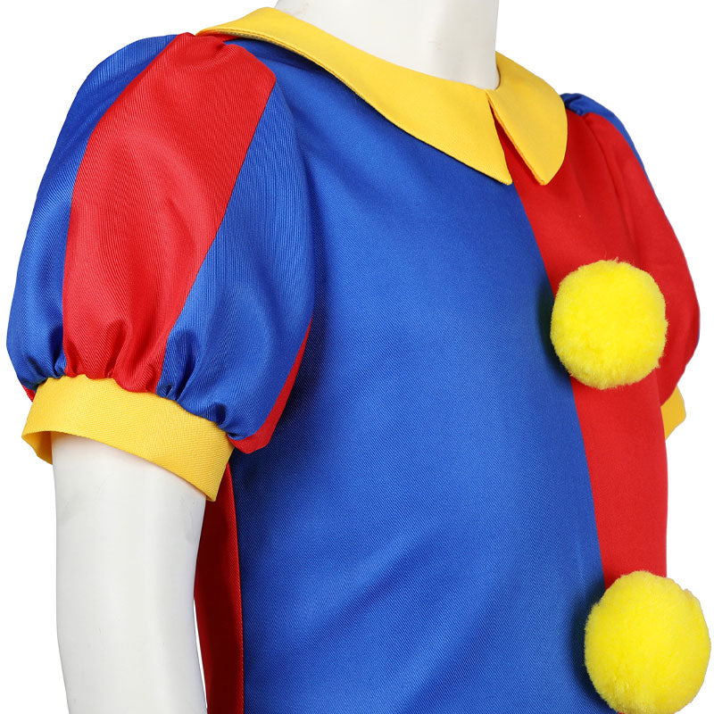 The Amazing Digital Circus Pomni Kids Cosplay Costume — in use