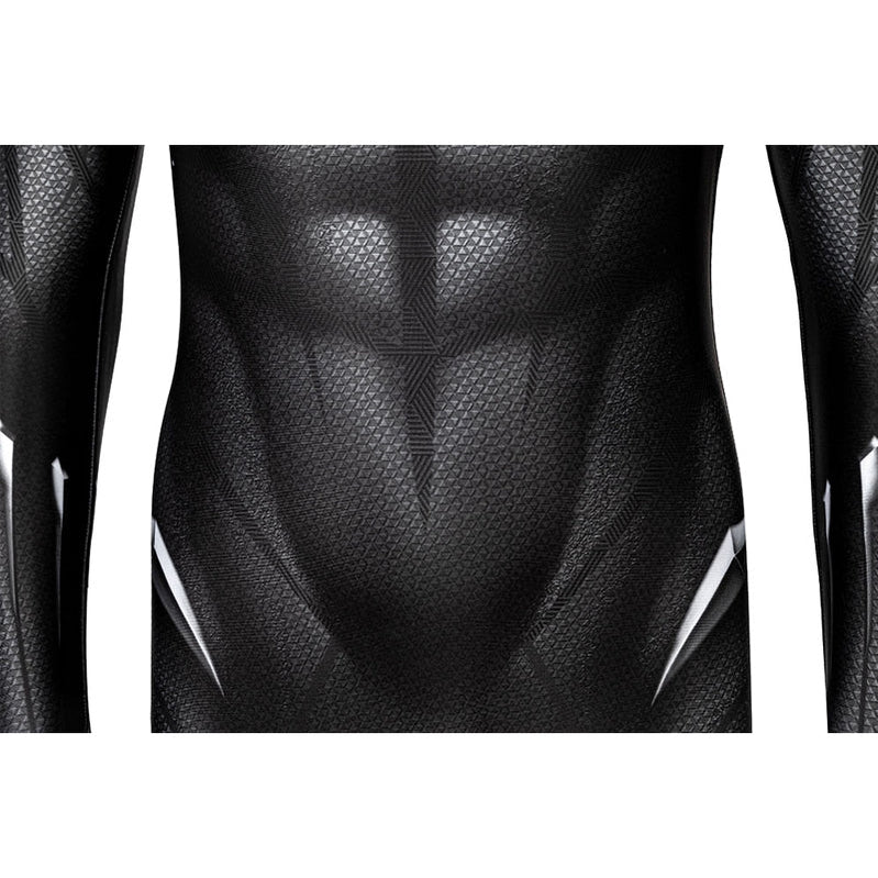 Captain America Civil War Black Panther Children Jumpsuit Cosplay Costume — scale reference