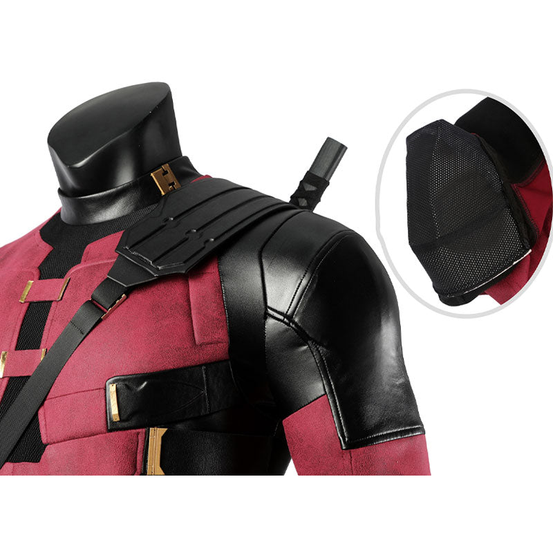 Deadpool Wade Wilson Cosplay Costume — scale reference