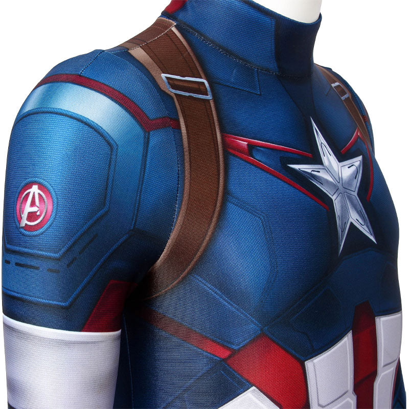 Avengers: Age of Ultron Captain America Kids Jumpsuit Cosplay Costumes — scale reference