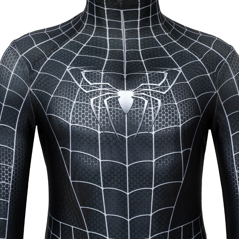 Spider-Man 3 Venom Eddie Brock Kids Cosplay Costume — in use