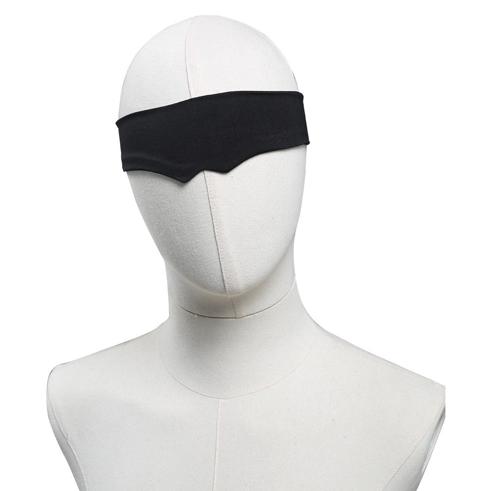 Jujutsu Kaisen Satoru Gojo Cosplay Costume with Blindfold — back view