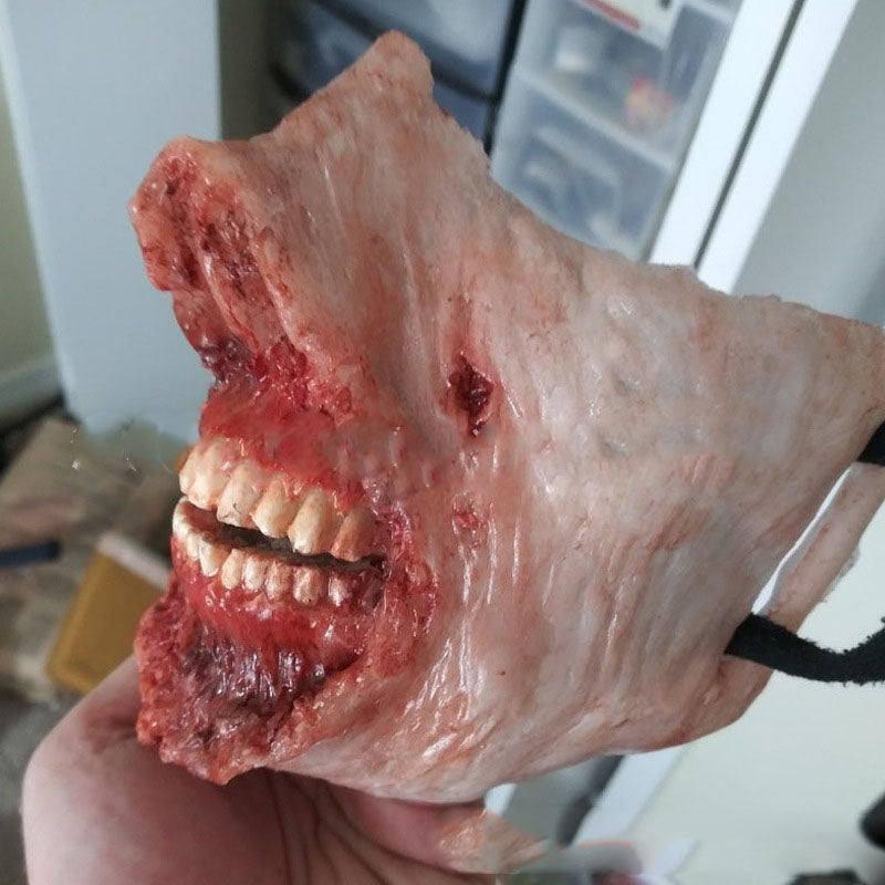 New Scary Halloween Mask Horror Burn Half | Magic Stories