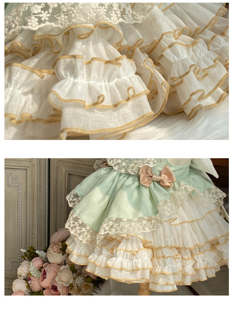 Girls Lace Lolita Princess Cake Dress — packaging