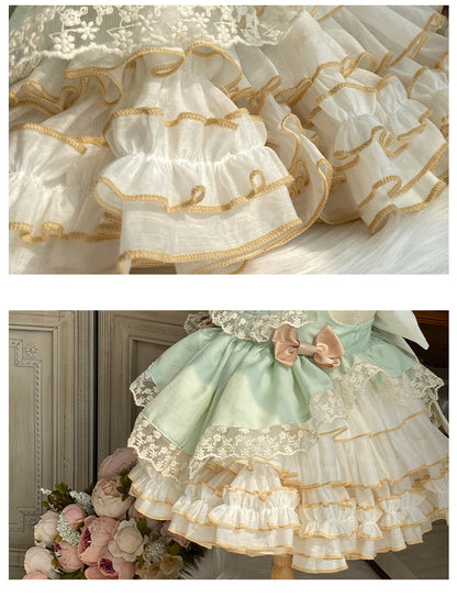 Girls Lace Lolita Princess Cake Dress — packaging
